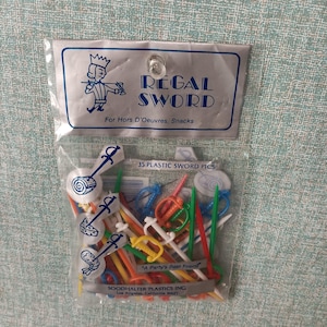 Vintage Regal Sword Picks: 1990s Party Appetizer Skewers (NOS)