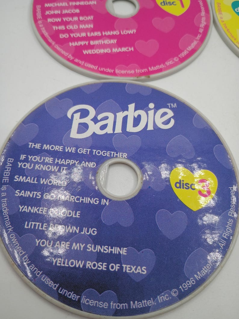 Barbie Mattel Disc Girl Plastic Cds 1-4 - Etsy