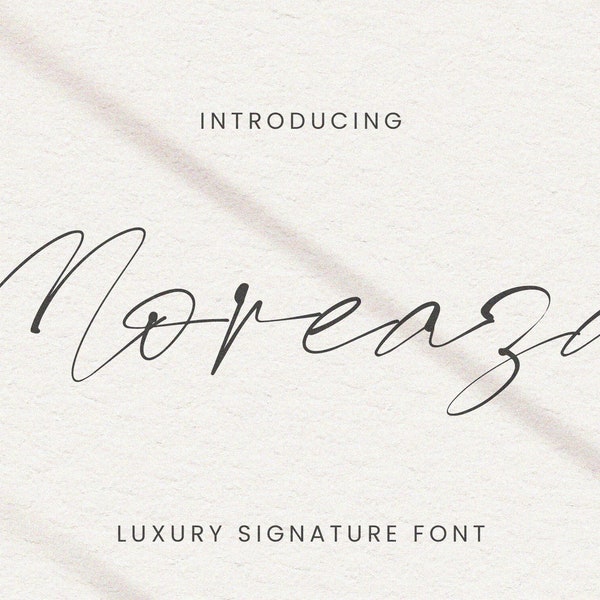 Moreaza - Luxury Signature font, elegant, classy, modern, canva, wedding, calligraphy