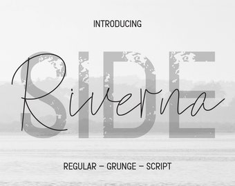 Riverna Side Font – Elegant skripttypsnitt, Canva-typsnitt