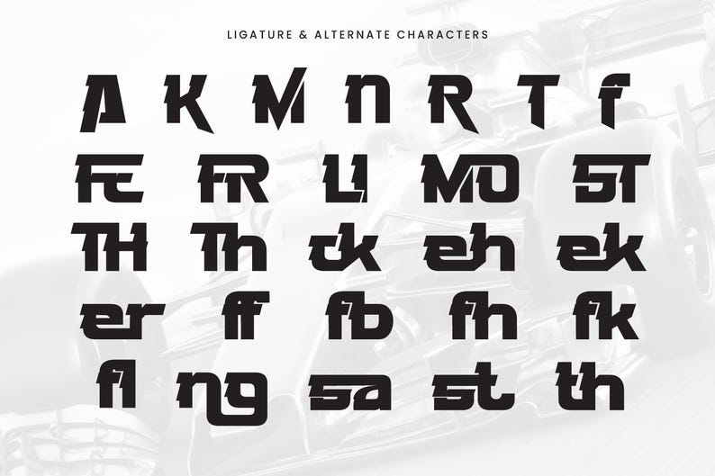 Esports Typography Afigre Modern Futuristic Display Typeface for Racing, Esports & Logo ...