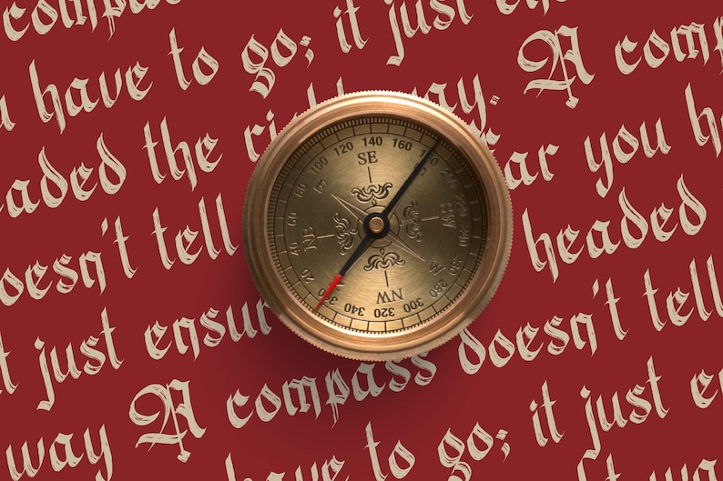 Script Compass Hasfegia Gothic Font, Textured Blackletter Style, Medieval Calligraphy ...