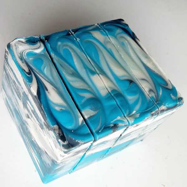 Made to Order One Pound of Cold Process Soap, Cut, You Choose Your Fragrance & Colors