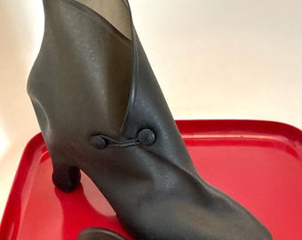 Vintage Red Wing Black Rubber Overboot Overshoe Galoshes Winter Rain Boots Men 9 Vintage Red Wing Black Rubber Overboot Overshoe Galoshes  main image 4