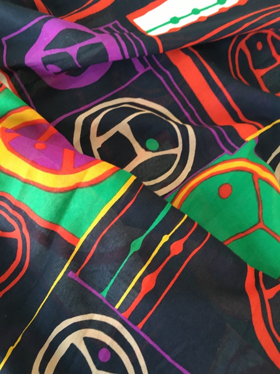 1960s Printed Cotton Maxi Dress
