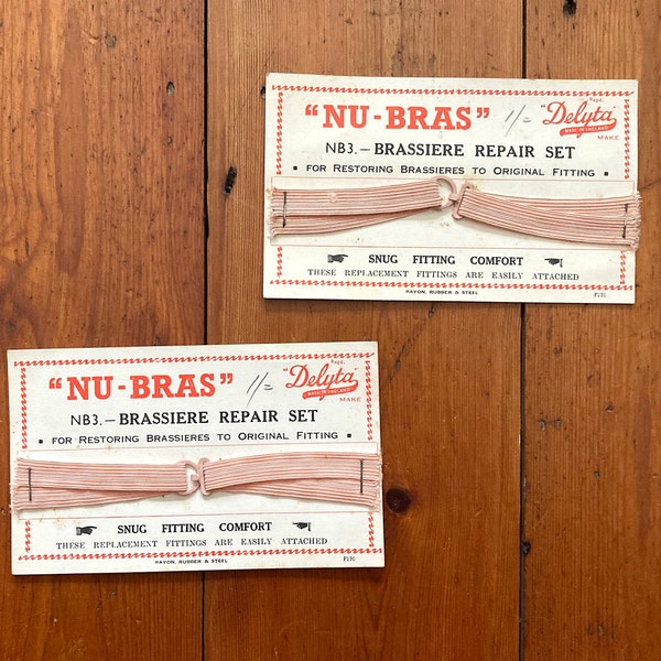 Vintage Underwear Accessory Nu-Bras Brassiere Repair Set