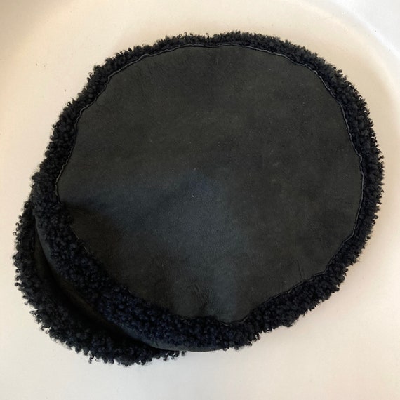 Vintage Stephen Jones Jonesboy Black Shearling Cap - image 2