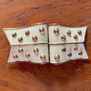 Vintage Art Deco Metal Buckle, Made in Czechoslovakia