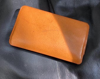 Vintage Tan Leather Cigarette Case