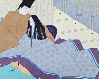 Japanese Woodblock Print: Masao Ebina - Suzumushi (The Bell Cricket)