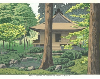 Early Summer in Sanzen-in Temple, Kyoto by Asano Takeji