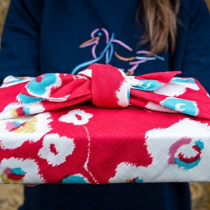 70 cm Modern Girl Medium Furoshiki / Rosso albicocca giapponese