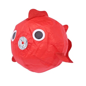 Palloncino di carta washi giapponese - Pesce rosso
