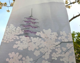 Kyoto Spring Mists Tenugui Wall-hanging
