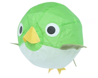 Japanese Washi Paper Balloon - Japanese Warbler