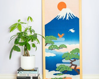 Fuji and the Japanese Pine Tenugui Wall-hanging
