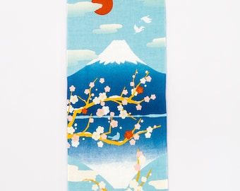 Fuji Mirror Lake Tenugui Wall-hanging