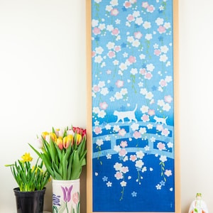 Ohanami Sanpo Tenugui Wall-hanging
