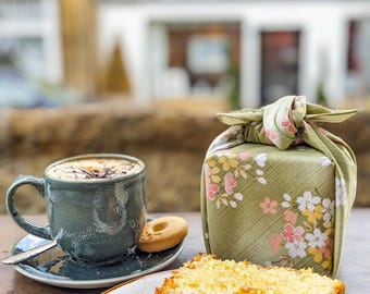 50cm Maizakura Cotton Furoshiki Gift Wrapping | Green Tea