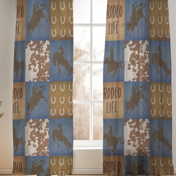 Rodeo Curtains Etsy