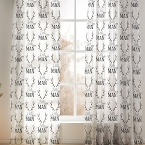 Little Man Curtains for Nursery or Children&#39;s Bedroom Custom and Hand Made Just for You, Explore Now!