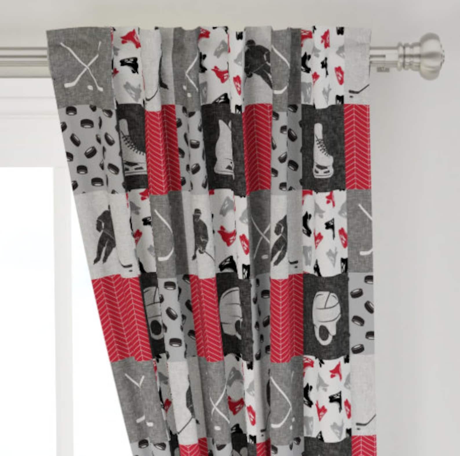 Ice Hockey Curtains for Nursery or Children's Bedroom Etsy