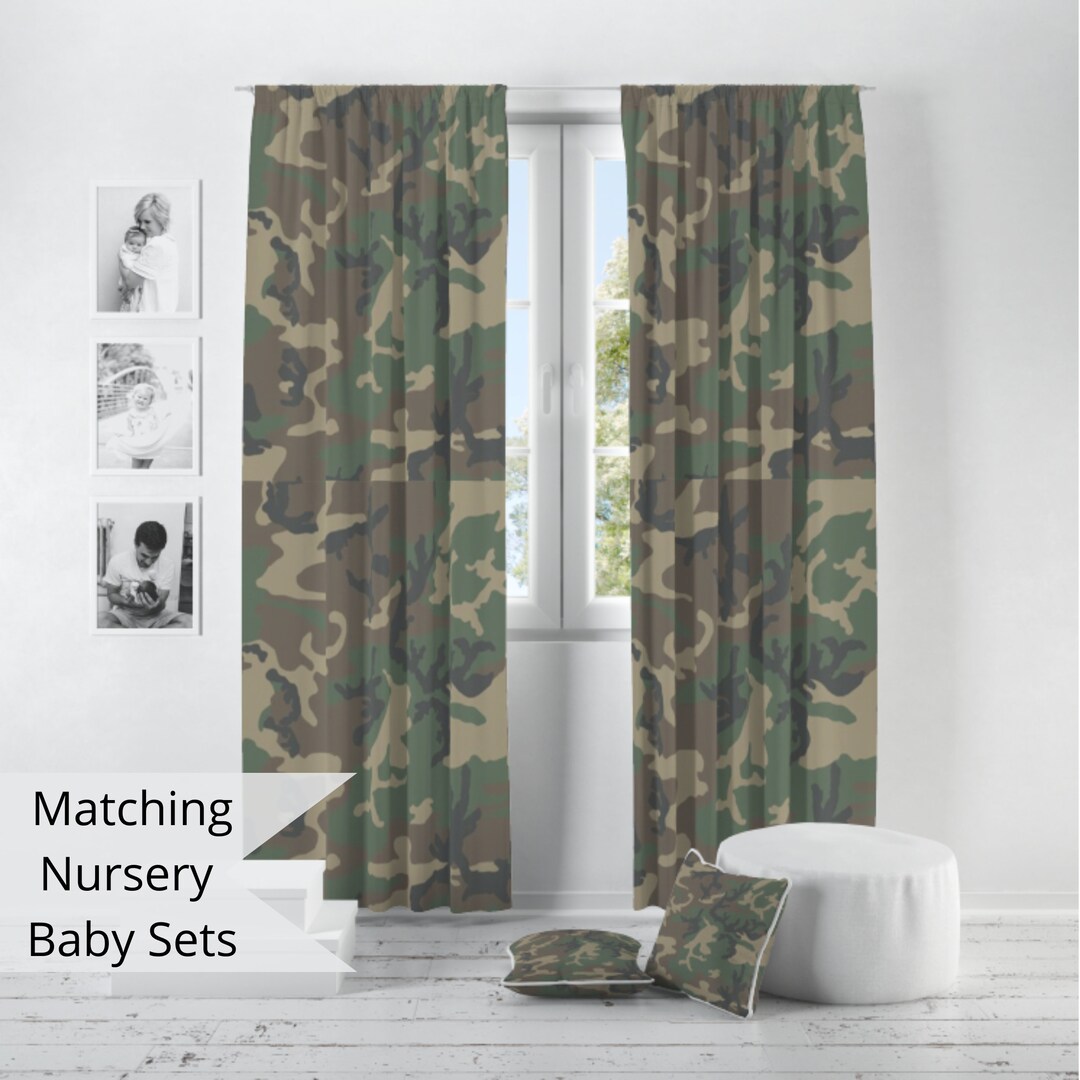 Camo Curtains for Nursery or Children's Bedroom Custom and Etsy