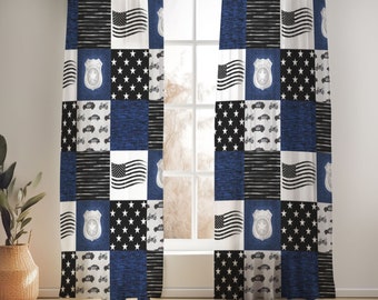 Police Curtains for Nursery or Children's Bedroom Custom and Hand Made Just for You, Explore Now!