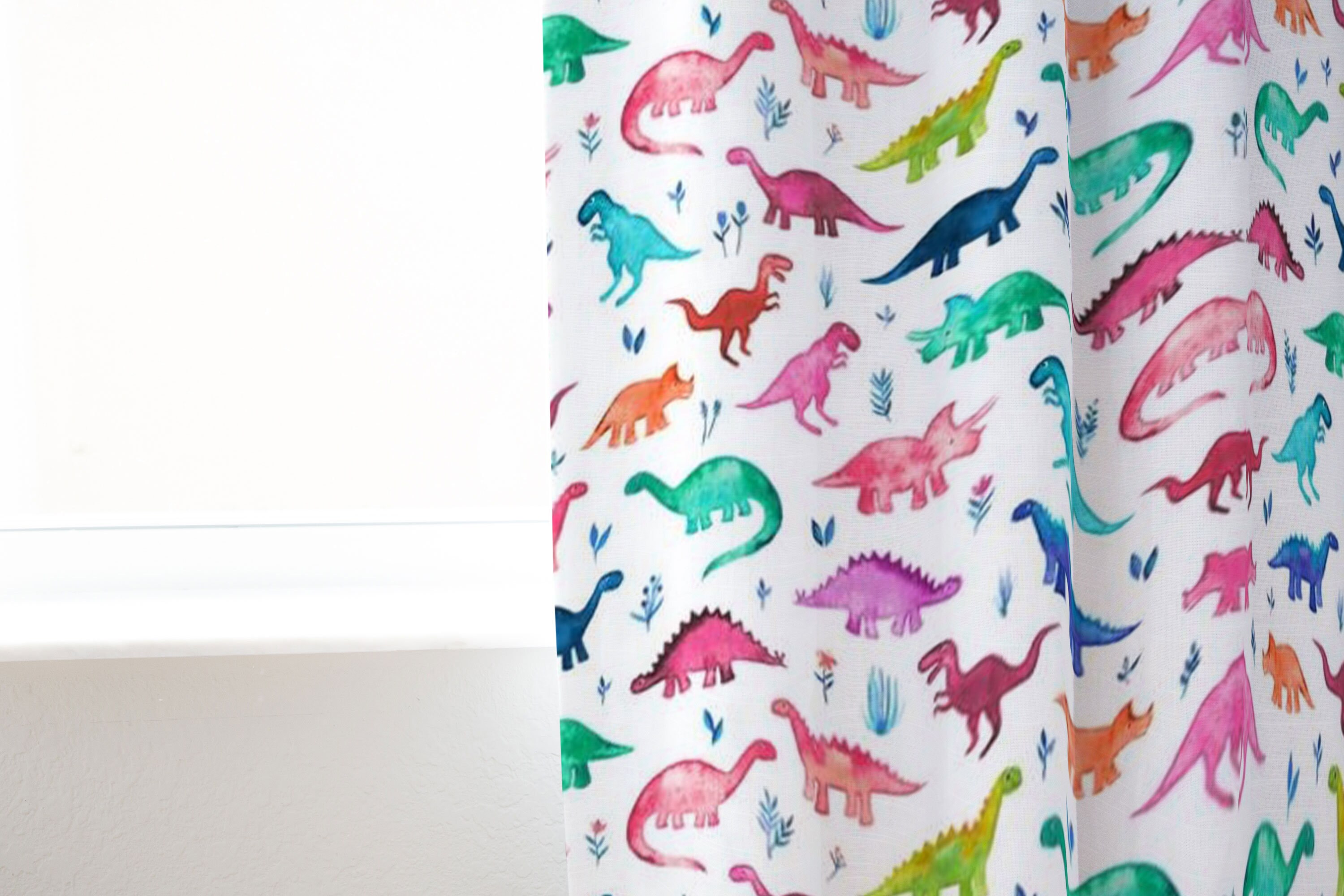 Dinosaur Curtains for Nursery or Children's Bedroom Custom Etsy