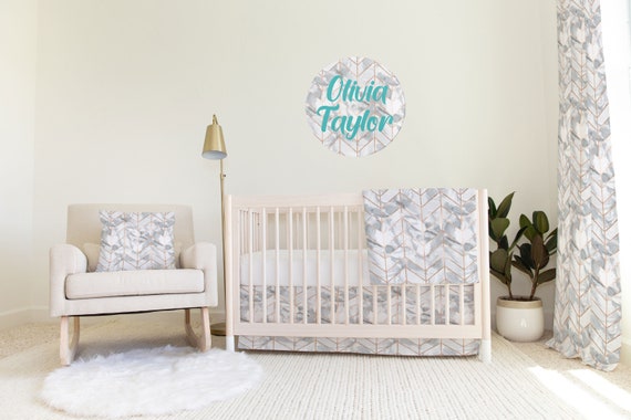 Marble Herringbone Baby Nursery Design Custom and Hand Made Just for You Explore Now Blanket Changing Pad Cover Crib Sheet and Skirt Etsy