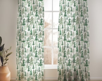 Rustic Forest Tree Curtains for Nursery or Children's Bedroom Custom and Hand Made Just for You, Explore Now!