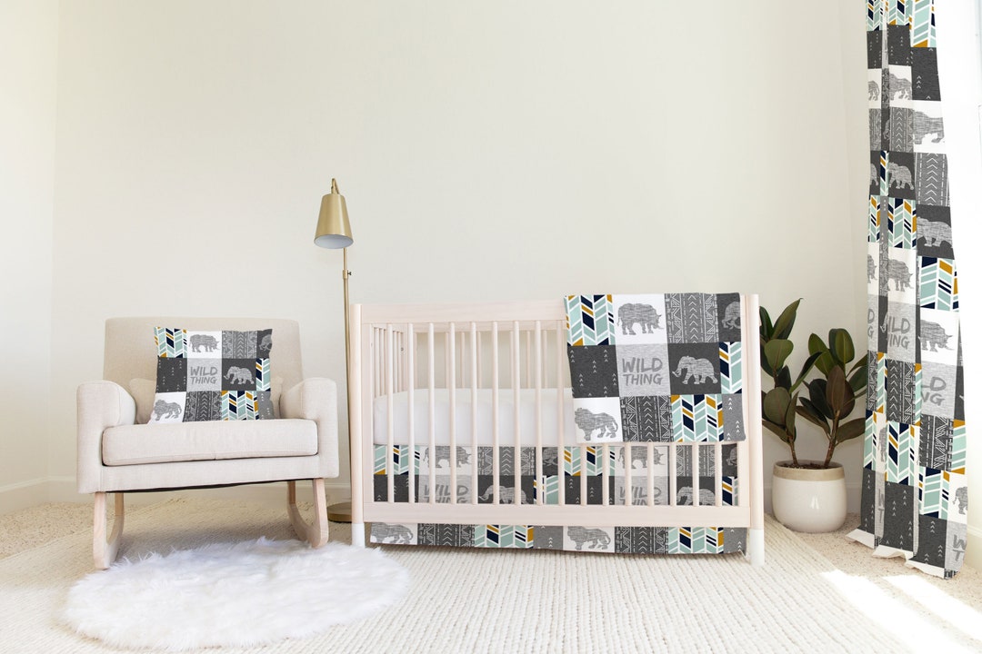 Wild Thing Jungle Baby Bedding Set Custom and Hand Made Just Etsy