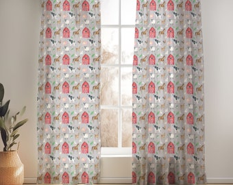 Farmin' Life Curtains for Nursery or Children's Bedroom Custom and Hand Made Just for You, Explore Now!