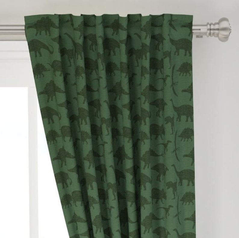 Dinosaur Curtains for Nursery or Children's Bedroom Custom Etsy