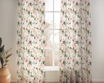 Vintage Magnolia Curtains for Nursery or Children's Bedroom Custom and Hand Made Just for You, Explore Now!