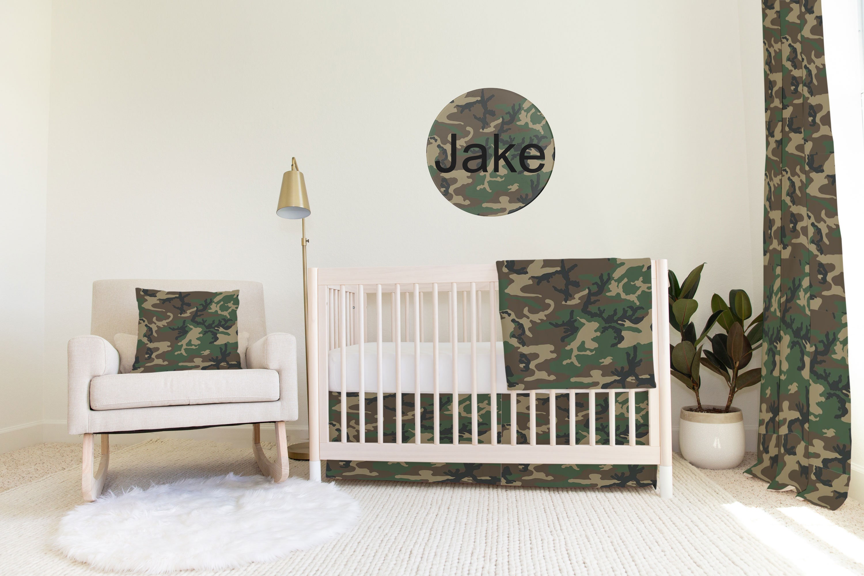 Camo Crib Bedding Etsy Canada