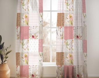 Amber Floral Rose Curtains for Nursery or Children's Bedroom Custom and Hand Made Just for You, Explore Now!