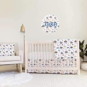 Ships Ahoy Baby Items Custom and Hand Made Just for You, Explore Now! Swaddle, Blanket, Changing Pad Cover, Crib Sheet and Skirt