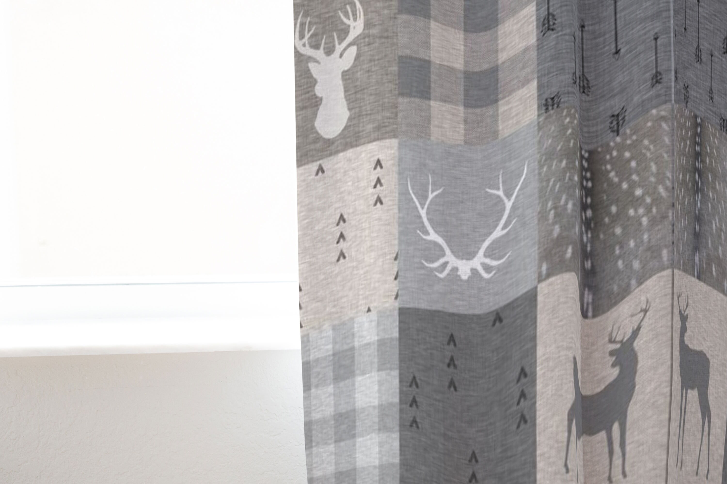 Rustic Woodland Curtains for Nursery or Children's Bedroom Etsy