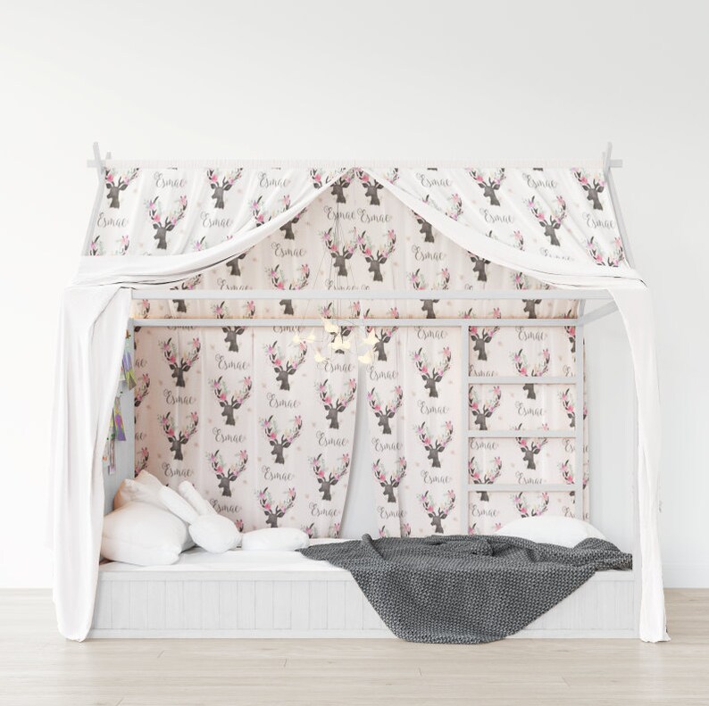 Personalized Deer Curtains for Nursery or Children's Etsy