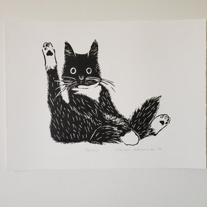 Reggie | Linocut Print | Art