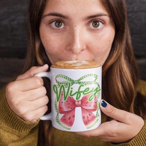 Watermelon Vibes Ceramic Mug - Fun Summer Drinkware, Perfect Gift for Fruit Lovers, Kitchen Decor, Coffee Mug, Cute Watermelon Design