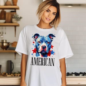 Patriotic Dog Lover Tee, Unisex Cotton Shirt, American Flag Apparel, Gift for Pet Owners, 4th of July Shirt, Summer Casual Wear