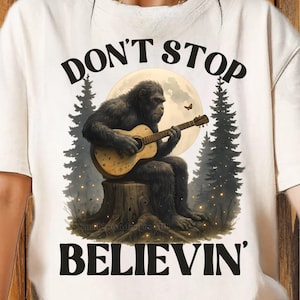 Dont Stop Believin Unisex Heavy Cotton Tee, Music Lover Shirt, Gift for Musicians, Vintage Style Tee, Relaxed Fit, Perfect for Concerts