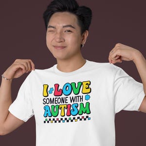 Autism Awareness Unisex Tee, Autism Tshirt, Support Puzzle Piece T-Shirt, Autism Gift Shirt, neurodiversity tshirt, Autism Mom Dad Shirt