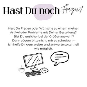 Pode incluir: Fundo branco com texto preto "Hast Du noch Fragen?" e uma mensagem sobre perguntas e assist&ecirc;ncia. Inclui um computador, x&iacute;cara de caf&eacute;, teclado, mouse e ilustra&ccedil;&atilde;o de bal&atilde;o de fala.