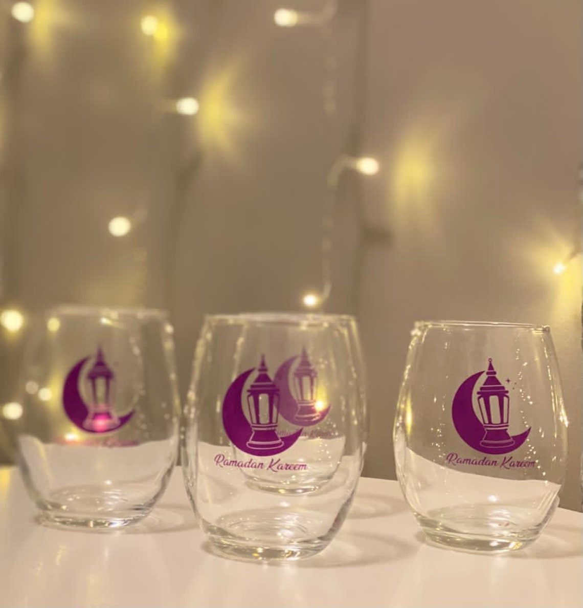 Ramadan Kareem Set of 4 Cups Etsy