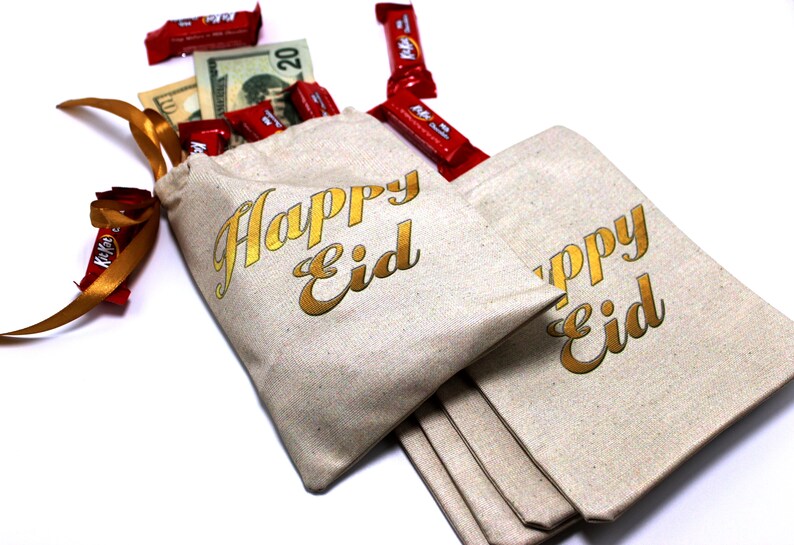 Eid Mubarak Bags for Kids set of 5 Eid Mubarak Gift Bag Etsy