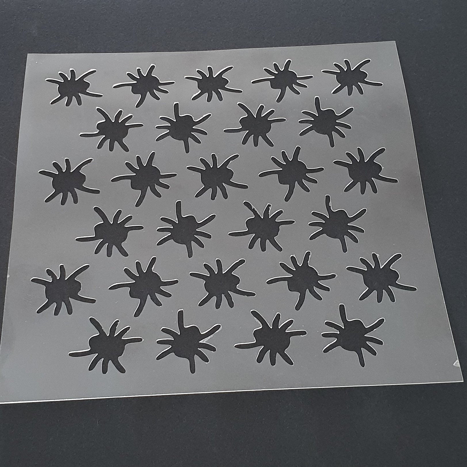 Cookie Stencil Spiders Pattern Halloween Cookie Stencil Etsy