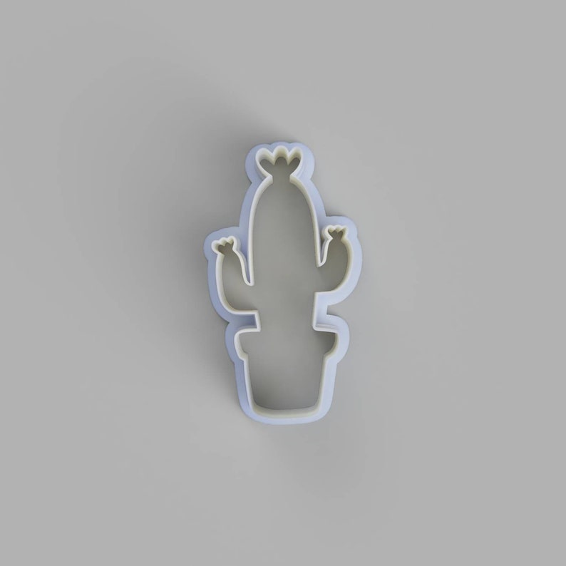 Cactus in pot cookie cutter Succulent in pot cookie cutter.